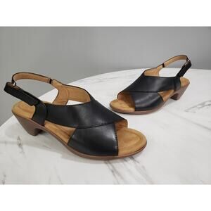 NEW SIZE 9 WIDE - Easy Spirit Women's Chantal Heeled Sandal‎ Black